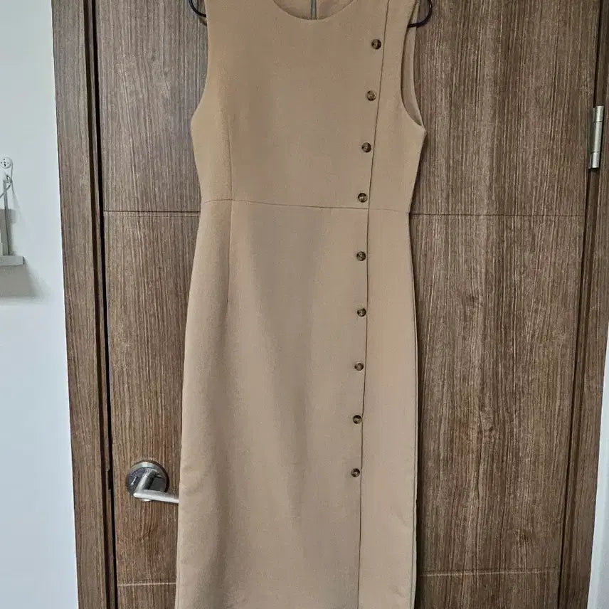 [BUNJANG] J.Elf Beige Rienne Long Dress / 제이엘프 베이지 리엔느 롱 원피스