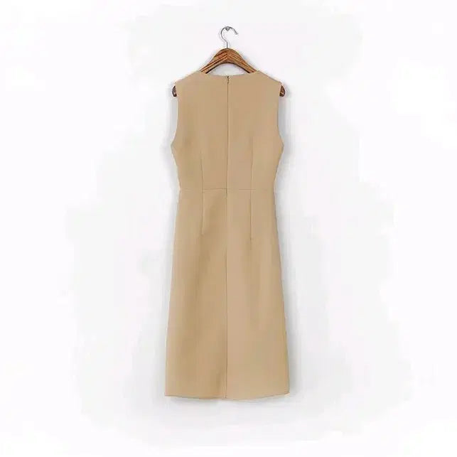 [BUNJANG] J.Elf Beige Rienne Long Dress / 제이엘프 베이지 리엔느 롱 원피스