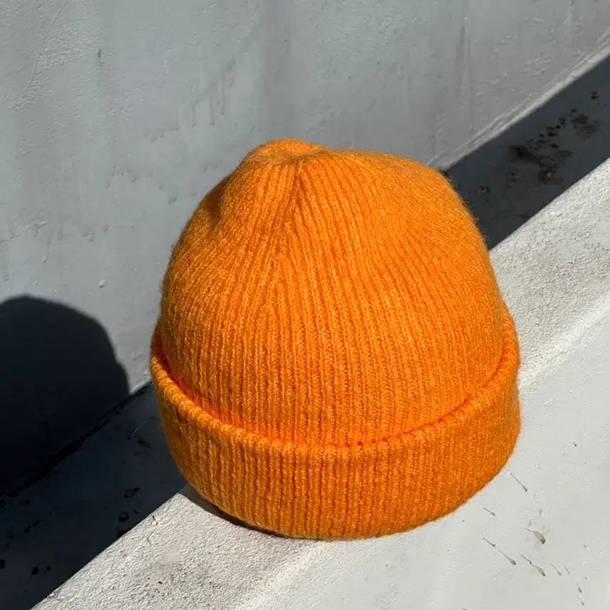 [BUNJANG] ZARA Orange Yellow Beanie Hat / [F] 자라 오렌지 옐로우 비니 모자