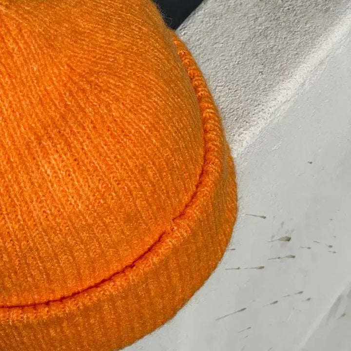 [BUNJANG] ZARA Orange Yellow Beanie Hat / [F] 자라 오렌지 옐로우 비니 모자