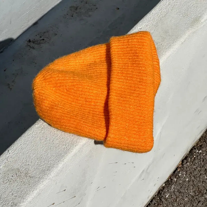 [BUNJANG] ZARA Orange Yellow Beanie Hat / [F] 자라 오렌지 옐로우 비니 모자