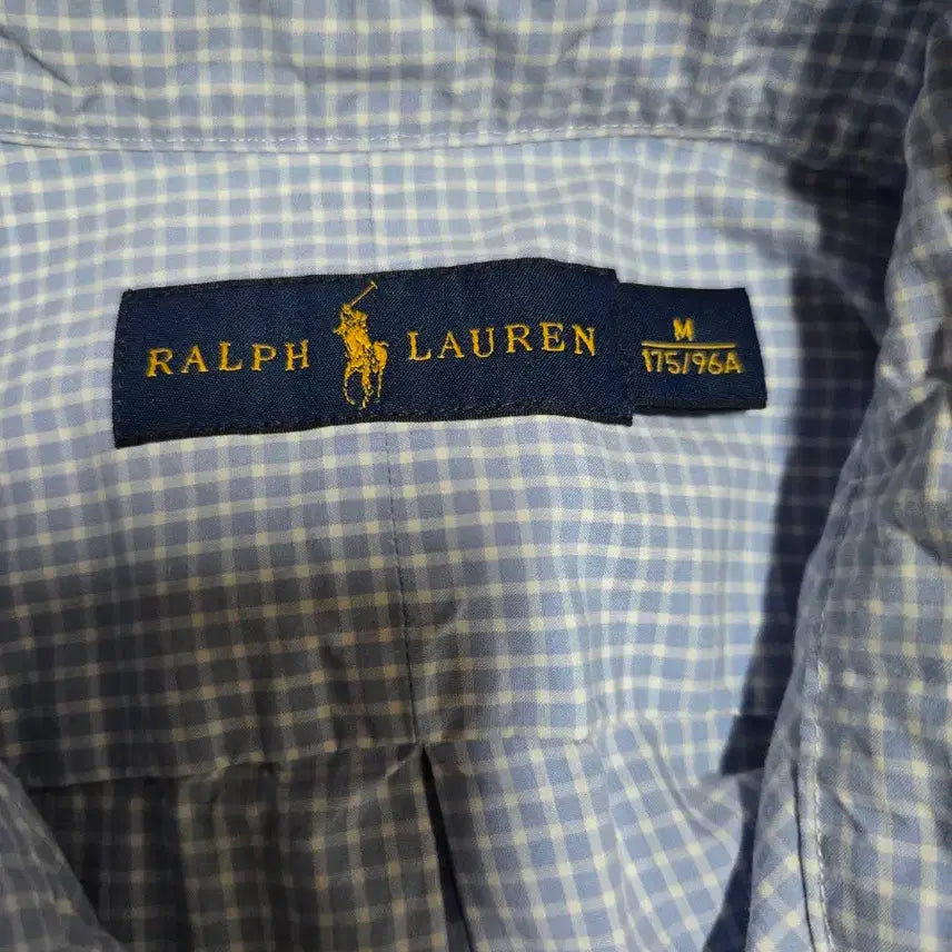 [BUNJANG] Polo Ralph Lauren Gingham Check Shirt (Size M) / 폴로 랄프로렌 정품 깅엄체크 셔츠(M사이즈)