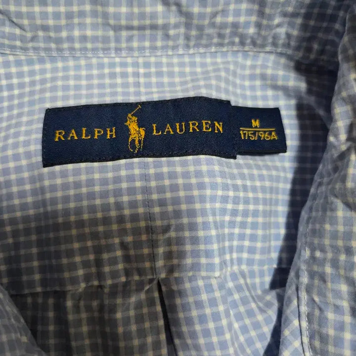 [BUNJANG] Polo Ralph Lauren Gingham Check Shirt (Size M) / 폴로 랄프로렌 정품 깅엄체크 셔츠(M사이즈)