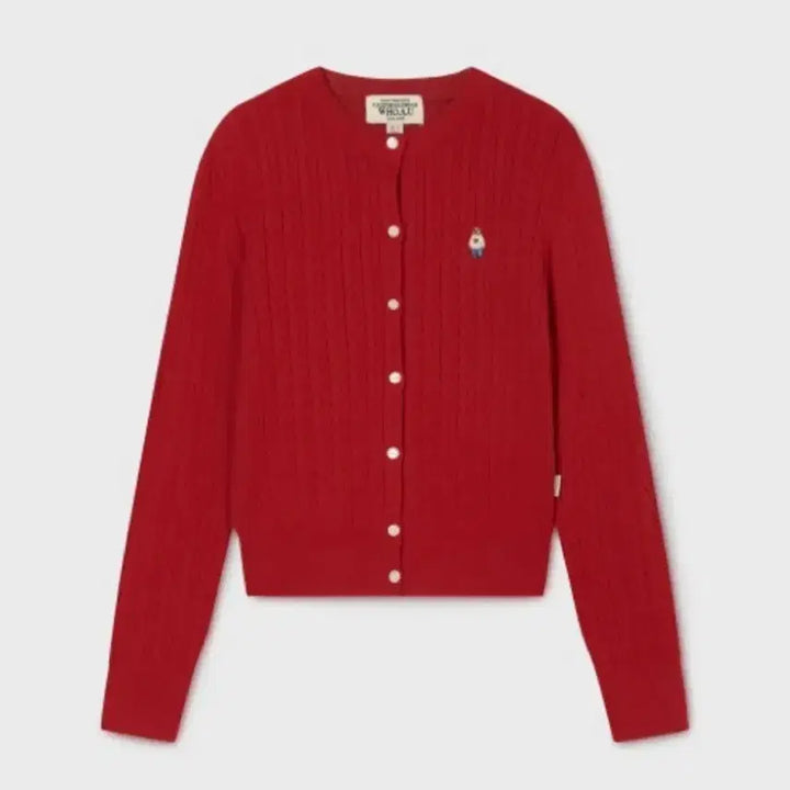 [BUNJANG] Who.A.U Cable Cardigan Red / 후아유 케이블 가디건 레드