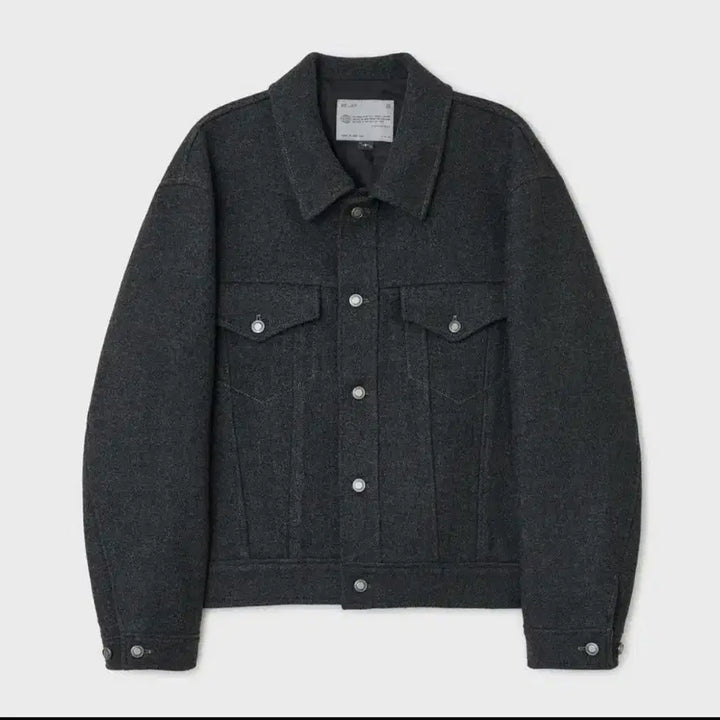 [BUNJANG] Vellie City Wool Trucker Jacket Mélange Grey / 벨리에 시티울트러커자켓 멜란지그레이