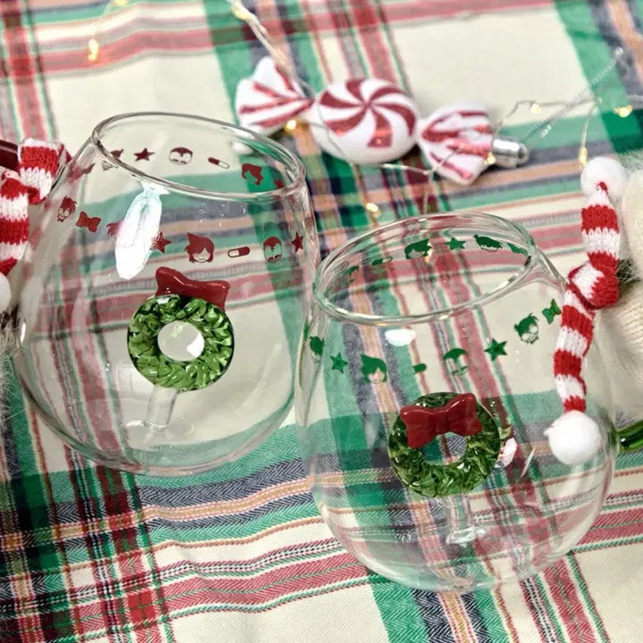 [BUNJANG] Dancomma Detective Conan Christmas Glass / 댄꼼마 명탐정코난 크리스마스 유리잔