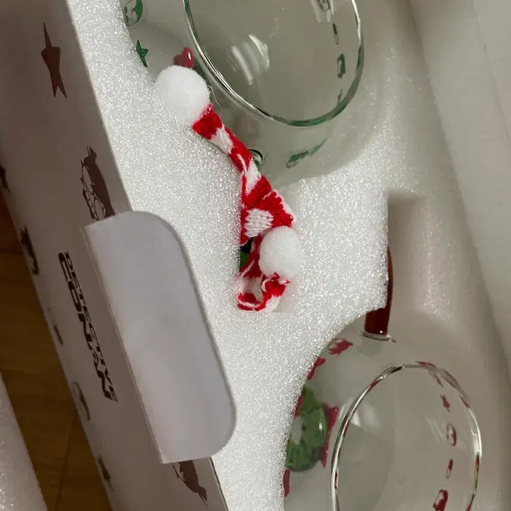 [BUNJANG] Dancomma Detective Conan Christmas Glass / 댄꼼마 명탐정코난 크리스마스 유리잔