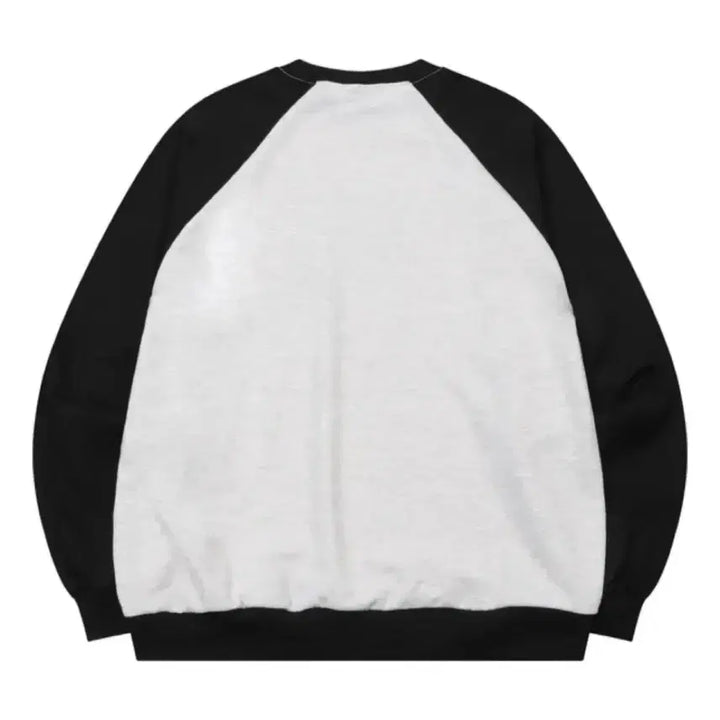 [BUNJANG] Musent Sierra Leopard Heart Raglan Long Sleeve Sweatshirt / 무센트 시에라 호피 하트 나그랑 배색 롱슬리브 맨투맨
