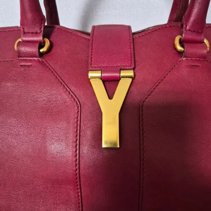 [BUNJANG] Saint Laurent YSL Cabas Chyc Tote Boston Bag / 입생로랑 YSL Y라인 카바시크 토트백 보스턴백 가방-380