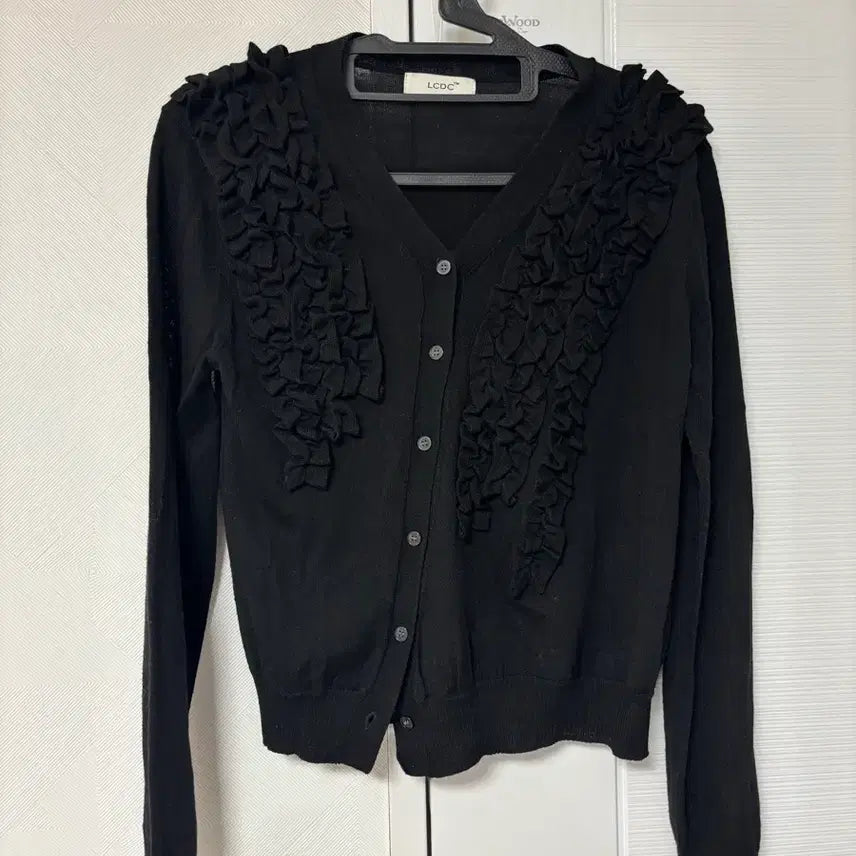[BUNJANG] Lcdc ASYMMETRIC FRILL CARDIGAN / Lcdc 프릴 가디건 ASYMMETRIC FRILL CARDIGAN