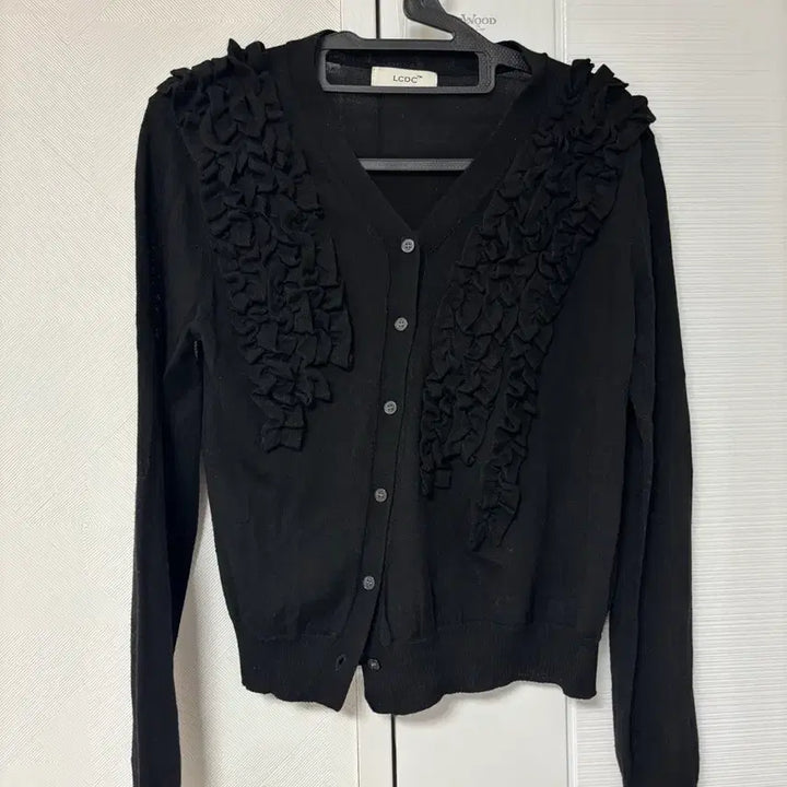 [BUNJANG] Lcdc ASYMMETRIC FRILL CARDIGAN / Lcdc 프릴 가디건 ASYMMETRIC FRILL CARDIGAN
