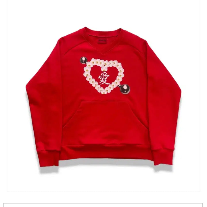 [BUNJANG] Momentel Love Piercing Sweatshirt / Momentel 모멘텔 러브피어싱 맨투맨