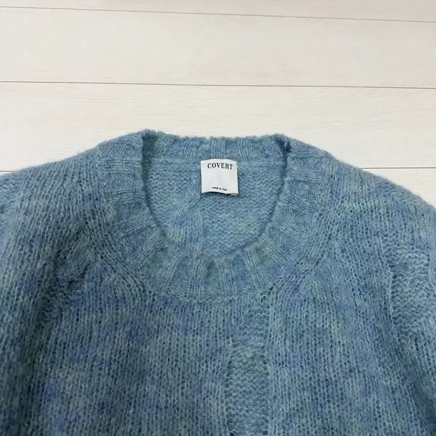 [BUNJANG] COVERT Italian Alpaca Distressed Sweater (Size 50) / 커버트 (COVERT) 이태리 알파카 디스트레스드 스웨터 50 size