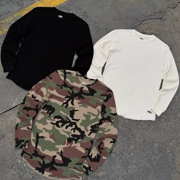 [SOLD OUT] (당일발송) Crtz 코르테이즈 corteiz 써멀 롱슬리브 우드랜드카모