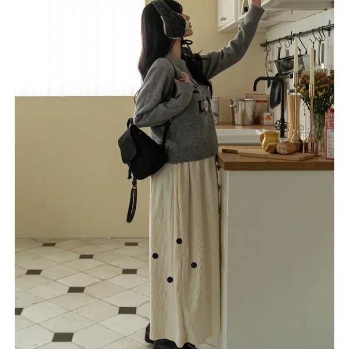 [BUNJANG] Soim Corduroy Layered Tank Dress / 소임 임부복 골덴레이어드나시 원피스