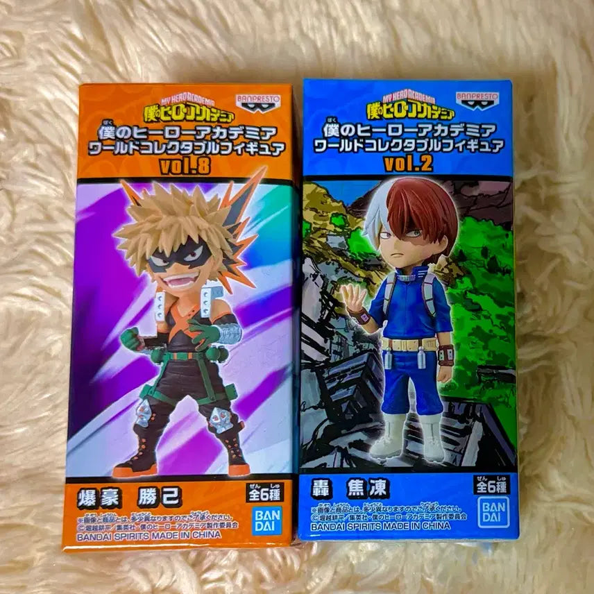 [BUNJANG] My Hero Academia Bakugo &amp; Todoroki World Collectable Figure 2-Set / 나의히어로아카데미아 바쿠고&amp;쇼토 월콜 2종세트