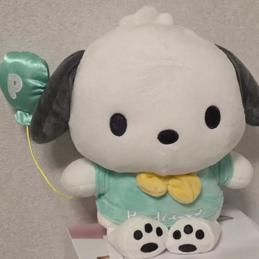 [SOLD OUT] 산리오 포차코 인형 민트색 풍선 봉제인형