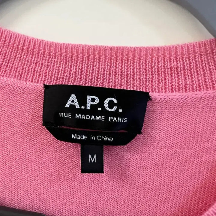 [BUNJANG] A.P.C. Pink Cardigan (M) / A.P.C. 핑크 가디건 M사이즈