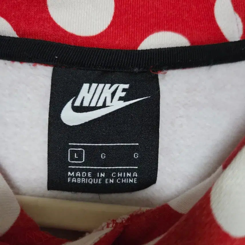 [BUNJANG] Nike JDI Dot Fleece Hoodie L / 나이키 JDI 도트 땡땡이 기모 후드티 L