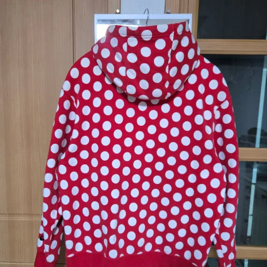 [BUNJANG] Nike JDI Polka Dot Fleece Hoodie L / 나이키 JDI 도트 땡땡이 기모 후드티 L