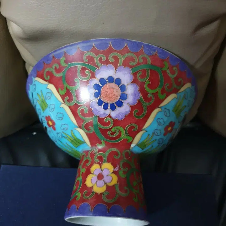 [BUNJANG] Ming Dynasty Chenghua Period Gilt Cloisonne Bowl / 명.성화제기물/투채묘금.겹사법랑.