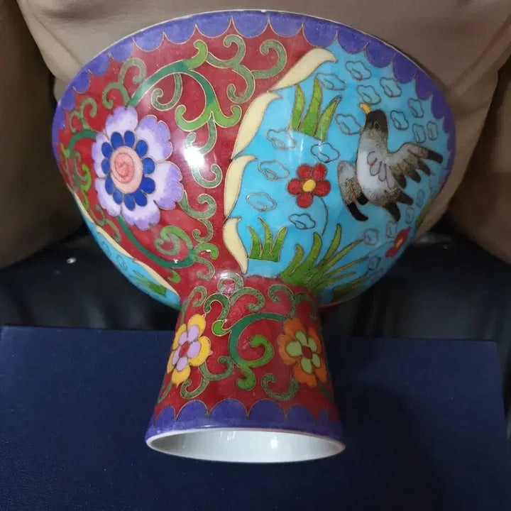[BUNJANG] Ming Dynasty Chenghua Period Gilt Cloisonne Bowl / 명.성화제기물/투채묘금.겹사법랑.