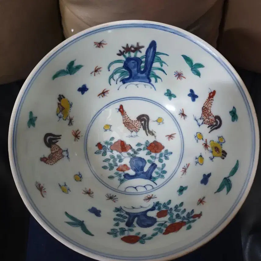 [BUNJANG] Ming Dynasty Chenghua Period Gilt Cloisonne Bowl / 명.성화제기물/투채묘금.겹사법랑.