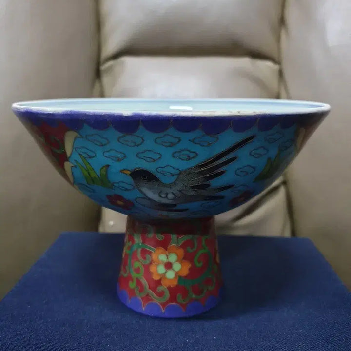 [BUNJANG] Ming Dynasty Chenghua Period Gilt Cloisonne Bowl / 명.성화제기물/투채묘금.겹사법랑.