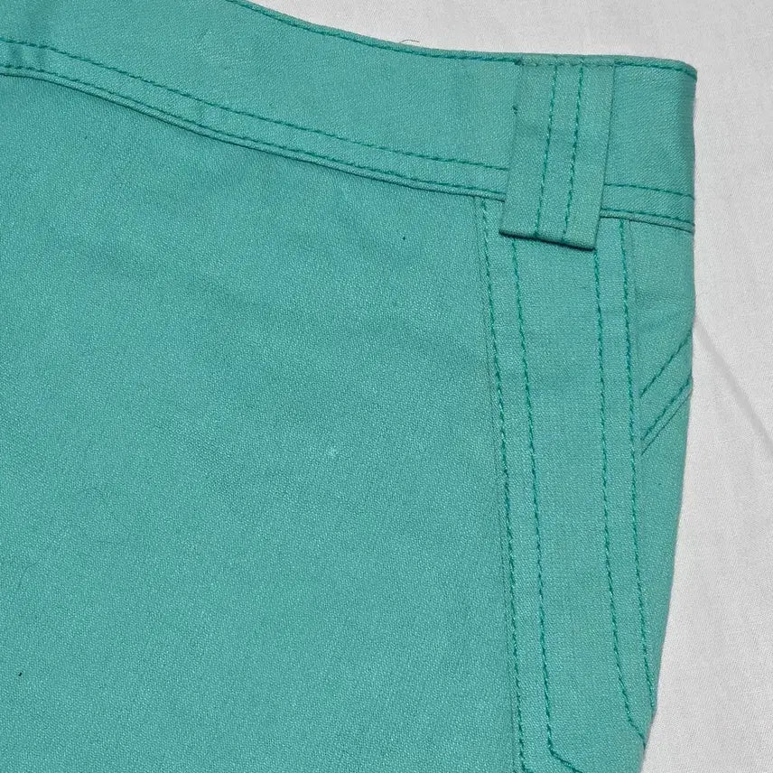 [BUNJANG] Knit Club Turquoise Cargo Pocket Mini Skirt / knit club 터쿼이즈 카고 포켓 미니스커트