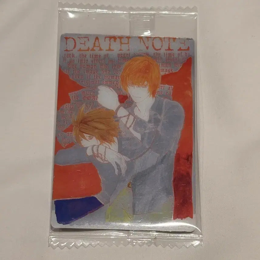 [BUNJANG] Death Note Wafer Card L Light Yagami Version / [미개봉] 데스노트 원화 웨하스 카드 엘 L 라이토 버전
