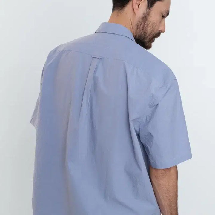 [BUNJANG] Pottery Sky Blue Short Sleeve Shirt / 포터리 반팔 셔츠 삭스 : 2