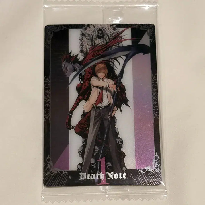 [BUNJANG] Death Note Yagami Light Wafer Card / [미개봉] 데스노트 원화 웨하스 카드 No. 1 야가미 라이토 버전