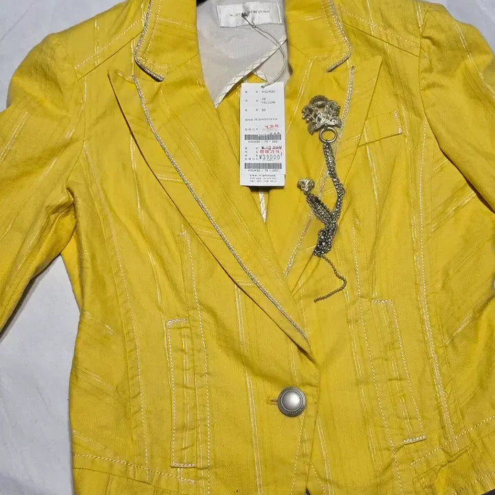 [BUNJANG] Visite New York Silver Stitch Point Crop Jacket (VI2JK32) / (새 상품)비지트인뉴욕 실버 스티치 포인트 크롭 자켓 (VI2JK32)