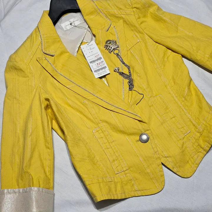 [BUNJANG] Visite New York Silver Stitch Point Crop Jacket (VI2JK32) / (새 상품)비지트인뉴욕 실버 스티치 포인트 크롭 자켓 (VI2JK32)