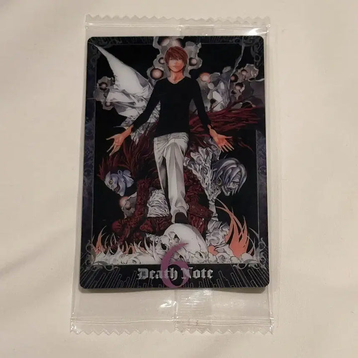 [BUNJANG] Death Note Yagami Light Wafer Card / [미개봉] 데스노트 원화 웨하스 카드 No. 6 야가미 라이토 버전