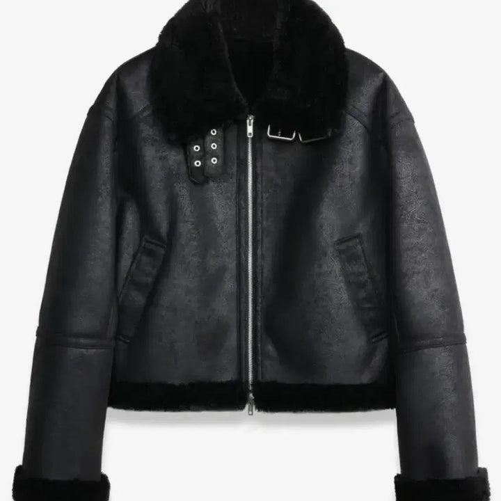 [BUNJANG] Dopeceb Basic Cropped Mustang Jacket / 도프셉 basic 크롭 무스탕 판매합니다