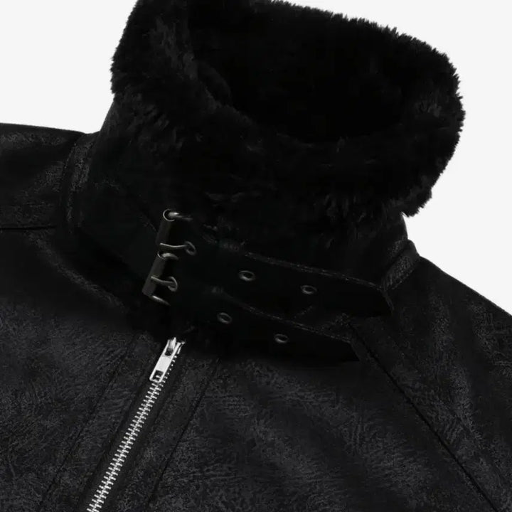 [BUNJANG] Dopeceb Basic Cropped Mustang Jacket / 도프셉 basic 크롭 무스탕 판매합니다