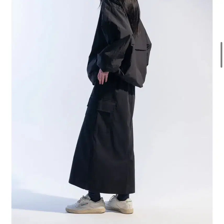 [BUNJANG] Moaa Peach Long Skirt / 모아 더블카고 피치 롱 스커트