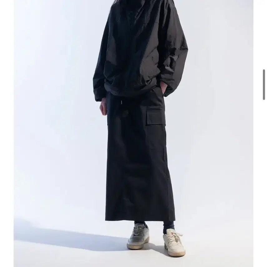 [BUNJANG] Moaa Peach Long Skirt / 모아 더블카고 피치 롱 스커트