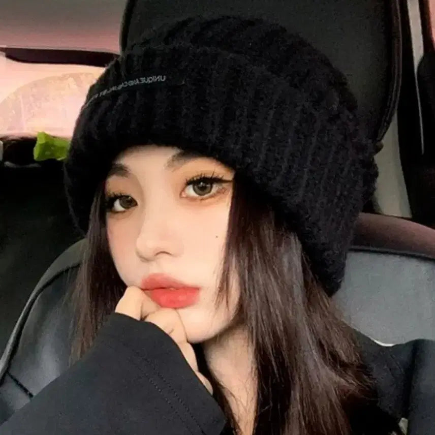 [BUNJANG] On The Value Long Beanie Hat Black / 온더밸류롱비니모자남자&여자니트루즈핏겨울:블랙