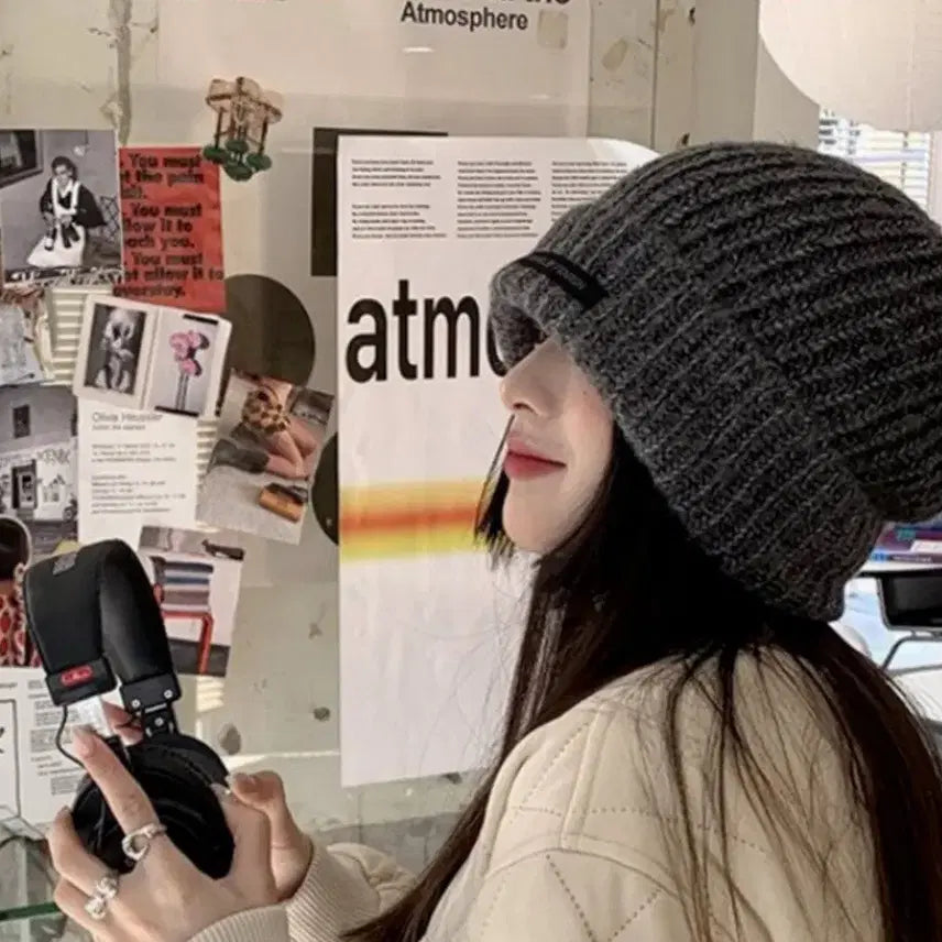 [BUNJANG] On The Value Long Beanie Hat Black / 온더밸류롱비니모자남자&여자니트루즈핏겨울:블랙