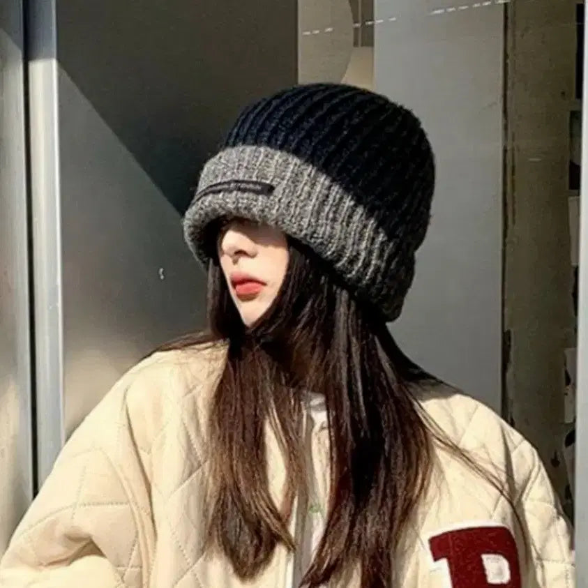 [BUNJANG] On The Value Long Beanie Hat Black / 온더밸류롱비니모자남자&여자니트루즈핏겨울:블랙