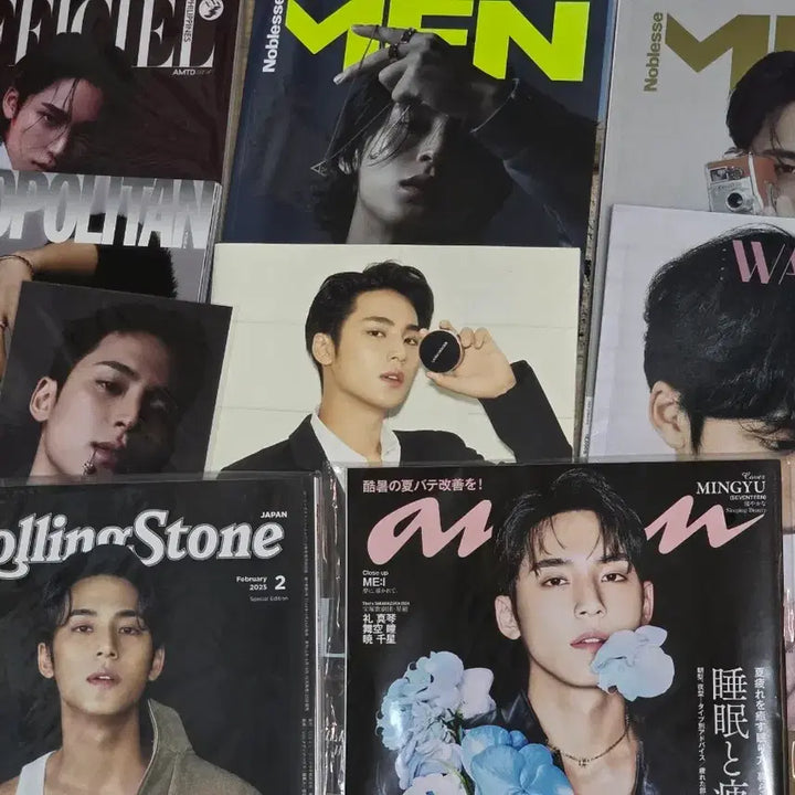 [BUNJANG] SEVENTEEN Mingyu Magazine Bundle Set / 세븐틴 민규 노블레스멘 앙앙 로피시엘 코스모폴리탄 잡지 화보 일괄 양도
