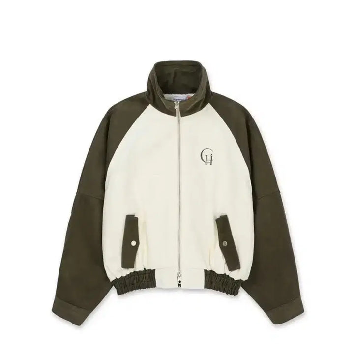 [BUNJANG] HIGHT CLUB Contrast Jacket Khaki / 하이키클럽 콘트라스트 자켓 카키 (투웨이)