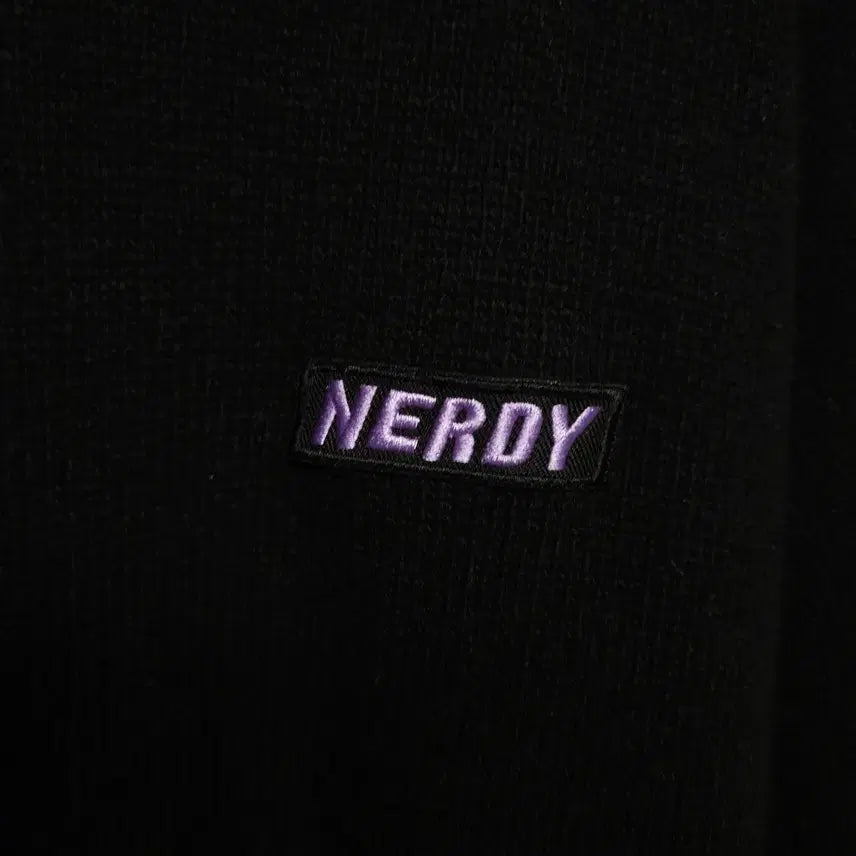 [BUNJANG] NERDY Back Logo Crew Neck Knit Sweater / L ) 널디 백로고 크루넥 니트