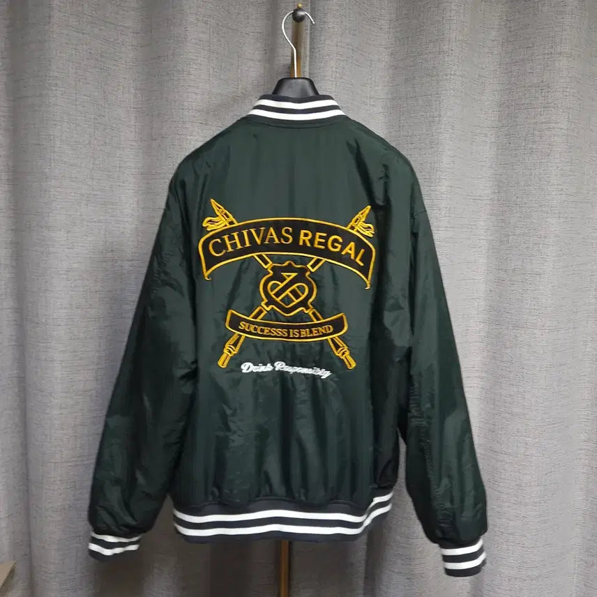 [BUNJANG] Covernat Chivas Regal Varsity Stadium Jacket / XL ) 커버낫 시바스 리갈 콜라보 바시티 스타디움 자켓