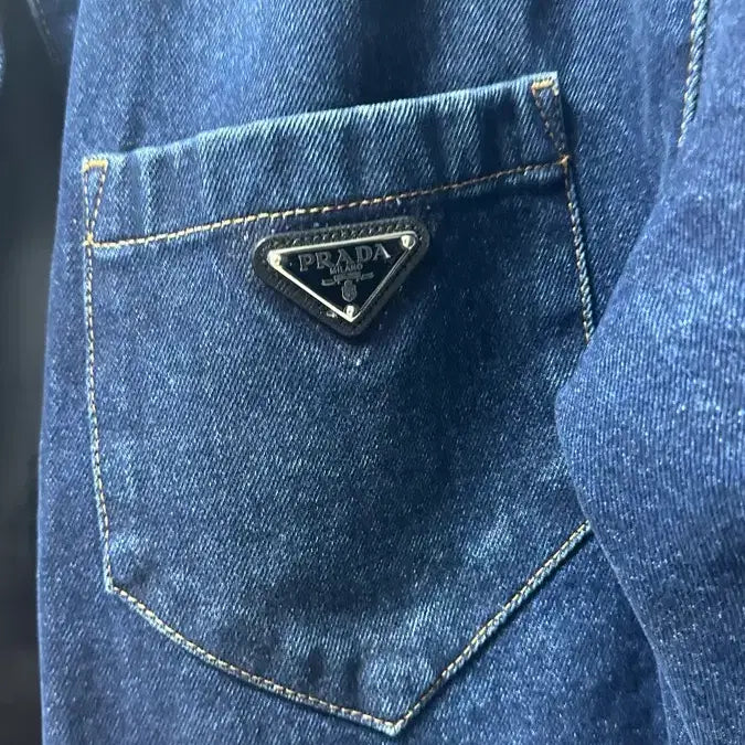 [BUNJANG] Prada Denim Jacket XXL / 프라다 청자켓 XXL (110~)