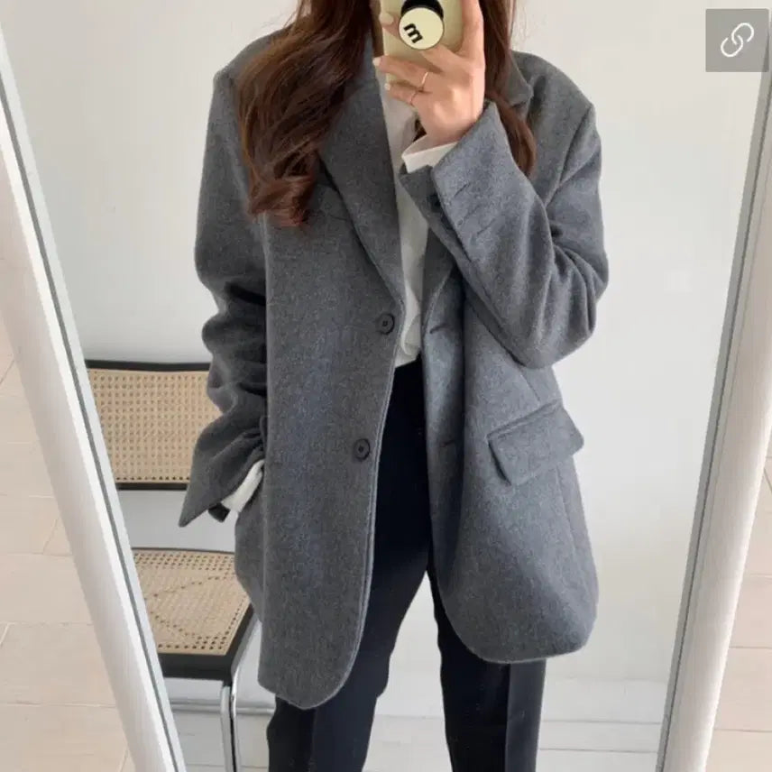 [BUNJANG] Soorem Blog Wool Jacket - Gray / 수름블로그 울 자켓 그레이