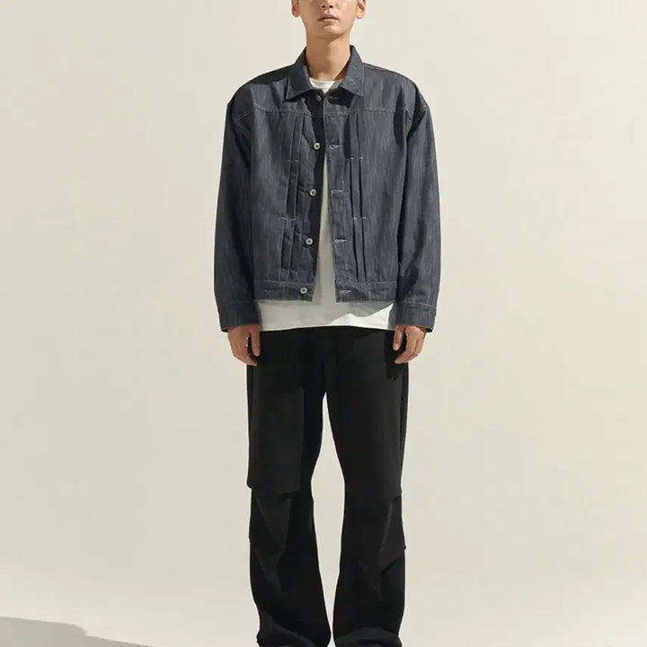 [BUNJANG] Zero Vertical Clean Denim Trucker Jacket / 제로 Vertical Clean Denim Trucker Jacket