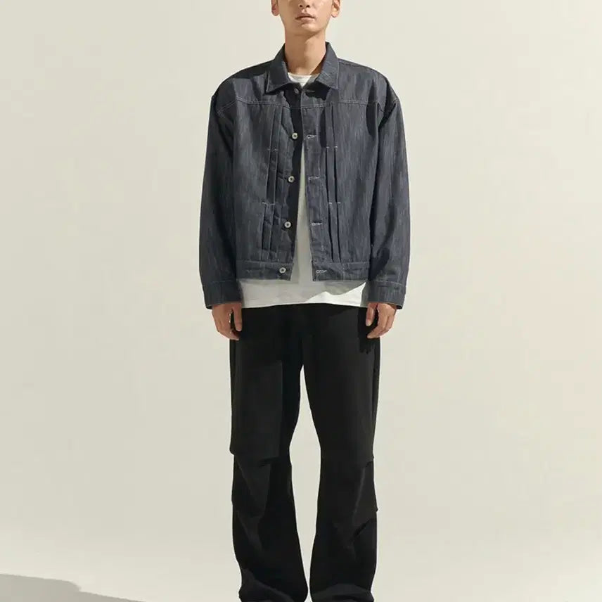 [BUNJANG] Zero Vertical Clean Denim Trucker Jacket / 제로 Vertical Clean Denim Trucker Jacket